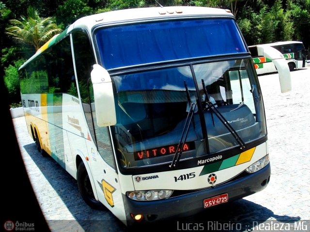 Empresa Gontijo de Transportes 14115 na cidade de Manhuaçu, Minas Gerais, Brasil, por Lucas  Ribeiro. Número da foto: #279779.