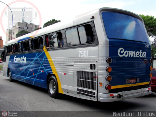 Viação Cometa 7501 na cidade de São Paulo, São Paulo, Brasil, por Nerilton F.  ônibus. ID da foto: 280553.