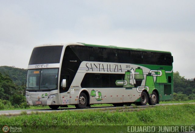 Santa Luzia Transporte e Turismo - Geneve Turismo 2013 na cidade de Cajati, São Paulo, Brasil, por EDUARDO - SOROCABUS. ID da foto: 280355.