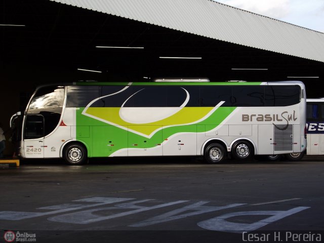 Brasil Sul Linhas Rodoviárias 2420 na cidade de Maringá, Paraná, Brasil, por Cesar H. Pereira. Número da foto: #280168.