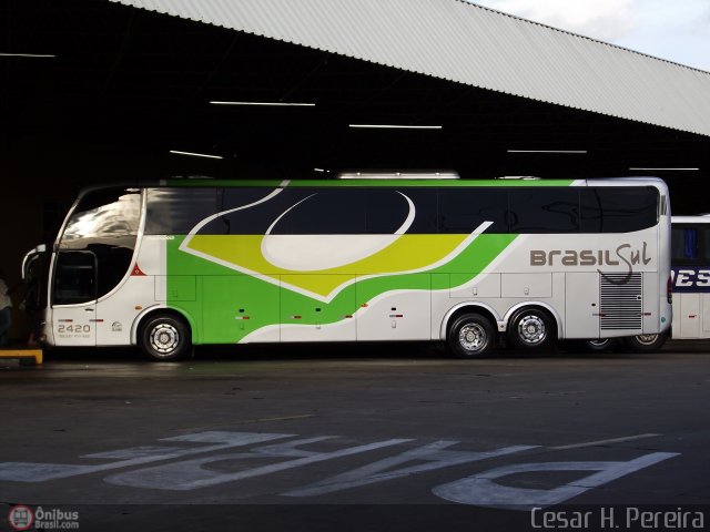 Brasil Sul Linhas Rodoviárias 2420 na cidade de Maringá, Paraná, Brasil, por Cesar H. Pereira. ID da foto: 280168.