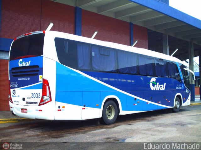 Citral Transporte e Turismo 3003 na cidade de Porto Alegre, Rio Grande do Sul, Brasil, por Eduardo Machado. Número da foto: #280637.