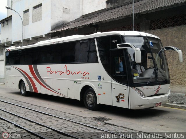 Paraibuna Transportes 20008 na cidade de Rio de Janeiro, Rio de Janeiro, Brasil, por André Vitor  Silva dos Santos. Número da foto: #282163.