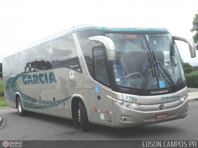 Viação Garcia 7786 na cidade de Ponta Grossa, Paraná, Brasil, por Edson Campos. Número da foto: #282921.