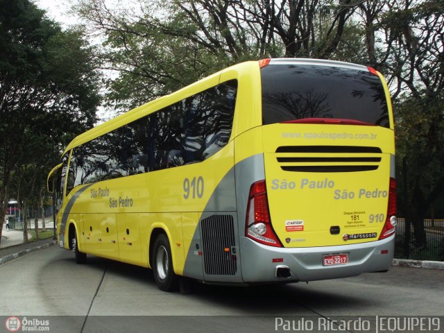 Viação São Paulo São Pedro 910 na cidade de São Paulo, São Paulo, Brasil, por Paulo Ricardo. Número da foto: #594236.
