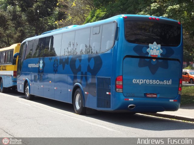 Expresso do Sul 7206 na cidade de Curitiba, Paraná, Brasil, por Andrews  Fuscolin. Número da foto: #594434.