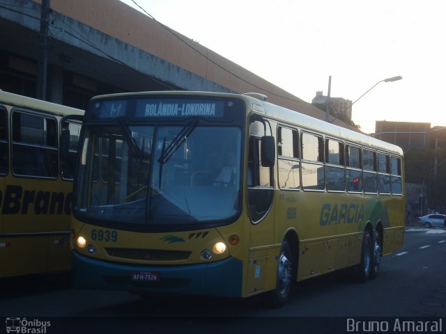 Viação Garcia 6939 na cidade de Londrina, Paraná, Brasil, por Bruno Amaral. Número da foto: #606782.