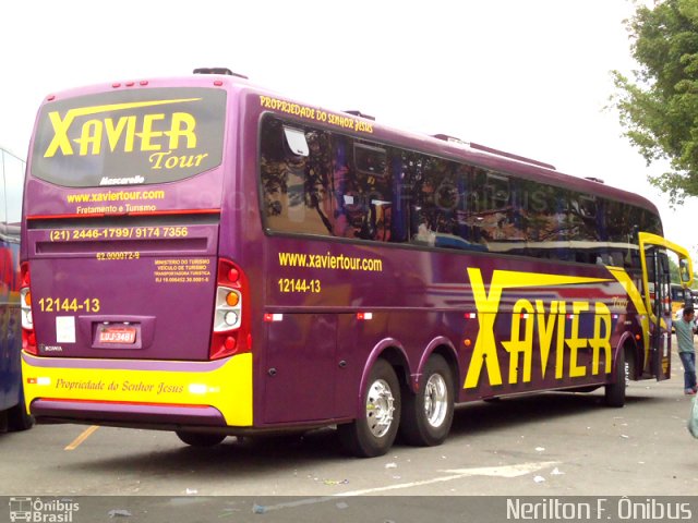 Xavier Tour 12144-13 na cidade de Aparecida, São Paulo, Brasil, por Nerilton F.  ônibus. Número da foto: #610887.