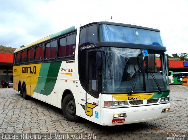 Empresa Gontijo de Transportes 15670 na cidade de João Monlevade, Minas Gerais, Brasil, por Lucas  Ribeiro. Número da foto: #610106.