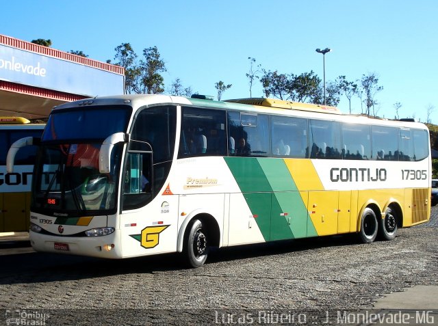 Empresa Gontijo de Transportes 17305 na cidade de João Monlevade, Minas Gerais, Brasil, por Lucas  Ribeiro. Número da foto: #610098.