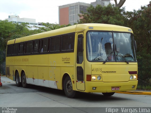 Viação Itapemirim 41015 na cidade de São Paulo, São Paulo, Brasil, por Filipe  Vargas Lima. ID da foto: 612359.