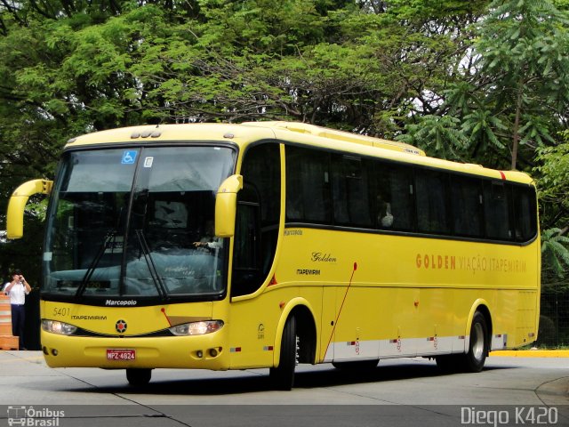 Viação Itapemirim 5401 na cidade de São Paulo, São Paulo, Brasil, por Diego K420 . Número da foto: #611724.