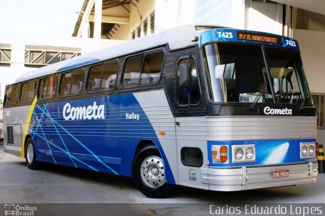 Viação Cometa 7423 na cidade de Rio de Janeiro, Rio de Janeiro, Brasil, por Carlos Eduardo Lopes. Número da foto: #613003.