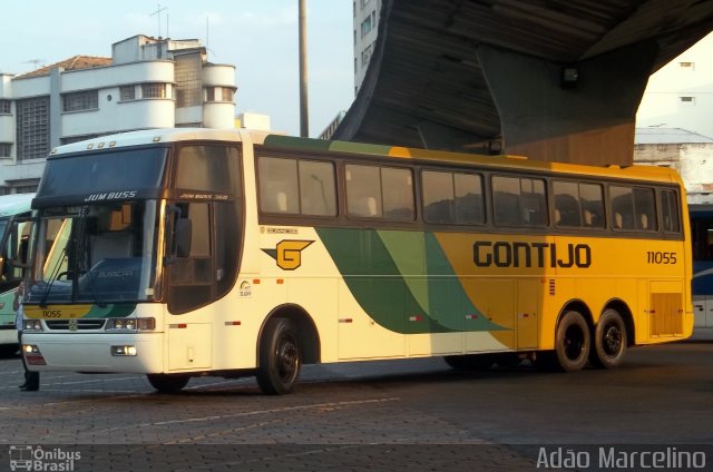 Empresa Gontijo de Transportes 11055 na cidade de Belo Horizonte, Minas Gerais, Brasil, por Adão Raimundo Marcelino. ID da foto: 612871.