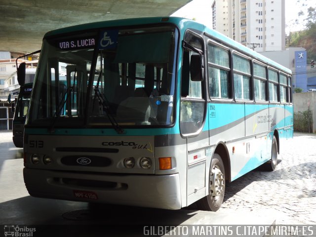 Costa Sul Transportes e Turismo 513 na cidade de Cachoeiro de Itapemirim, Espírito Santo, Brasil, por Gilberto Martins. Número da foto: #614405.