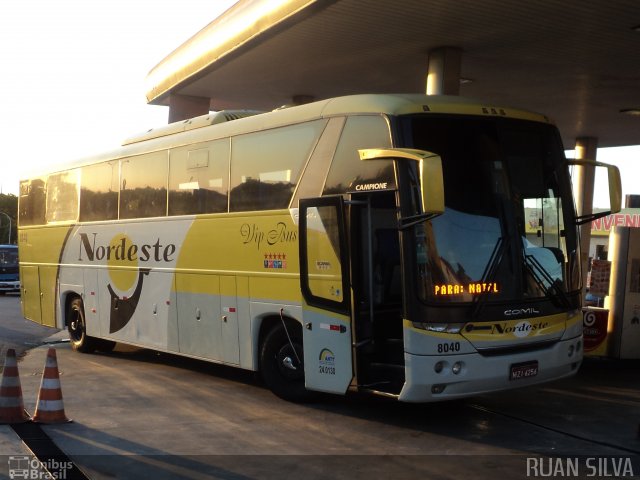 Viação Nordeste 8040 na cidade de João Pessoa, Paraíba, Brasil, por Ruan Silva. Número da foto: #614261.