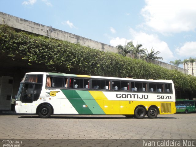 Empresa Gontijo de Transportes 5870 na cidade de Belo Horizonte, Minas Gerais, Brasil, por Ivan Caldeira Moc. Número da foto: #613122.