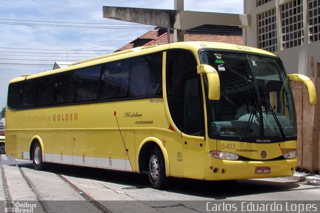 Viação Itapemirim 5403 na cidade de Rio de Janeiro, Rio de Janeiro, Brasil, por Carlos Eduardo Lopes. Número da foto: #615022.