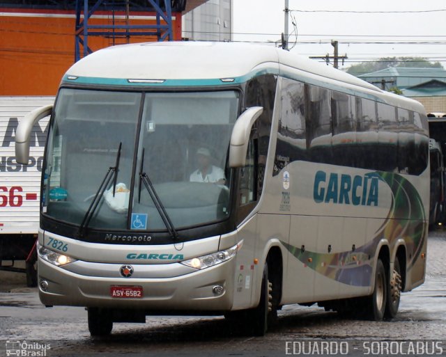 Viação Garcia 7826 na cidade de São Paulo, São Paulo, Brasil, por EDUARDO - SOROCABUS. Número da foto: #615811.