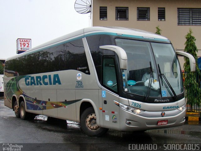 Viação Garcia 7826 na cidade de São Paulo, São Paulo, Brasil, por EDUARDO - SOROCABUS. Número da foto: #615812.