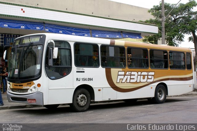 Transportes Fabio's RJ 154.094 na cidade de Duque de Caxias, Rio de Janeiro, Brasil, por Carlos Eduardo Lopes. Número da foto: #614969.