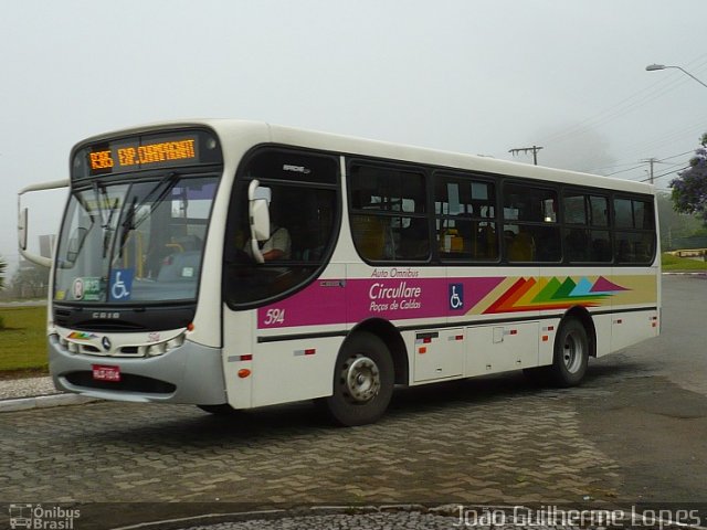 Auto Omnibus Circullare 594 na cidade de Poços de Caldas, Minas Gerais, Brasil, por João Guilherme Lopes. Número da foto: #618009.