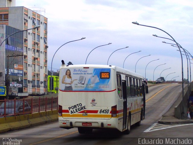 Nortran Transportes Coletivos 6450 na cidade de Porto Alegre, Rio Grande do Sul, Brasil, por Eduardo Machado. Número da foto: #618055.