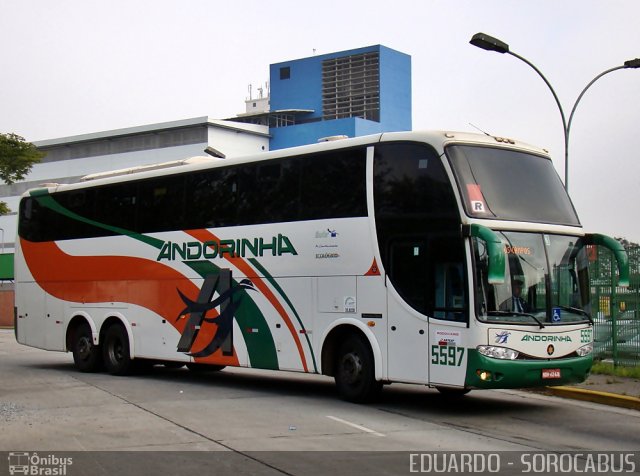 Empresa de Transportes Andorinha 5597 na cidade de São Paulo, São Paulo, Brasil, por EDUARDO - SOROCABUS. Número da foto: #618084.