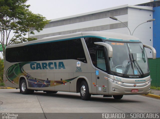 Viação Garcia 7526 na cidade de São Paulo, São Paulo, Brasil, por EDUARDO - SOROCABUS. Número da foto: #618069.