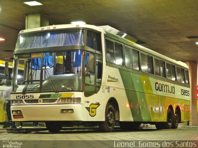 Empresa Gontijo de Transportes 15855 na cidade de Belo Horizonte, Minas Gerais, Brasil, por Leonel  Gomes dos Santos. ID da foto: 619183.