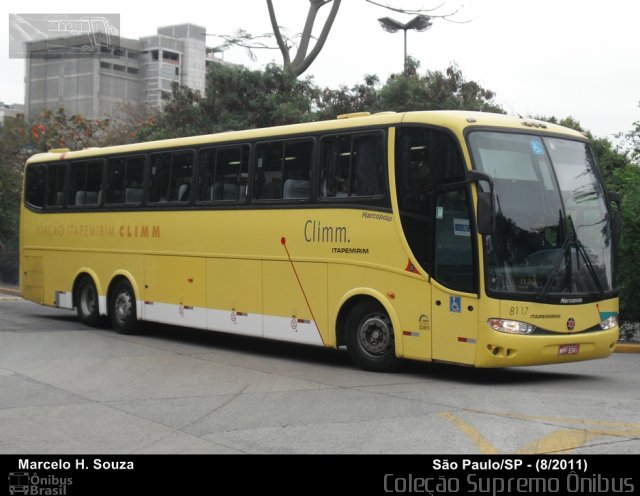 Viação Itapemirim 8117 na cidade de São Paulo, São Paulo, Brasil, por Marcelo H.  Souza. ID da foto: 618234.