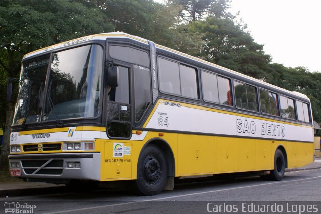 Expresso São Bento 64 na cidade de Curitiba, Paraná, Brasil, por Carlos Eduardo Lopes. Número da foto: #618872.