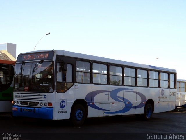 Rápido Planaltina 3417 na cidade de Brasília, Distrito Federal, Brasil, por Sandro Alves. Número da foto: #618598.