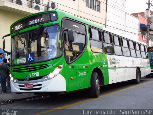 Viação Santa Brígida 1 1318 na cidade de São Paulo, São Paulo, Brasil, por Rafael Santos. ID da foto: 621572.