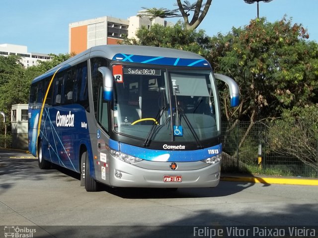 Viação Cometa 11513 na cidade de São Paulo, São Paulo, Brasil, por Felipe Vitor Paixão Vieira. ID da foto: 623249.