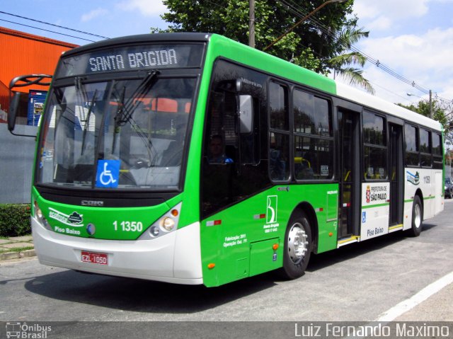 Viação Santa Brígida 1 1350 na cidade de São Paulo, São Paulo, Brasil, por Luiz Fernando Maximo. ID da foto: 621642.