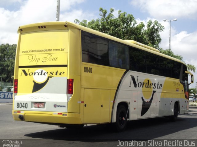 Viação Nordeste 8040 na cidade de Fortaleza, Ceará, Brasil, por Jonathan Silva. ID da foto: 621825.