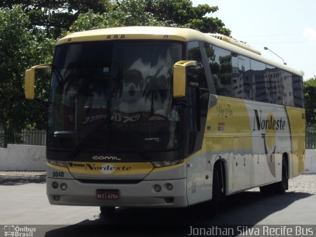 Viação Nordeste 8040 na cidade de Fortaleza, Ceará, Brasil, por Jonathan Silva. ID da foto: 621824.