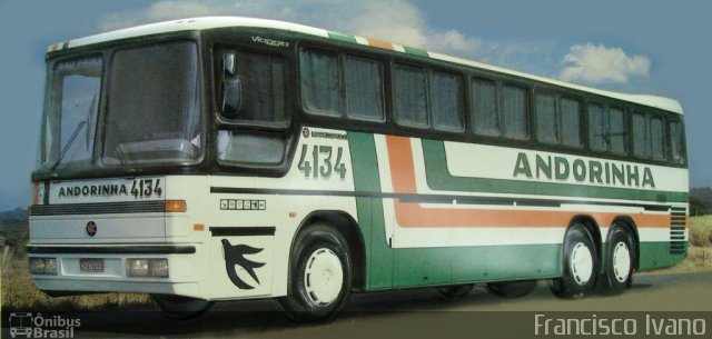 Empresa de Transportes Andorinha 4134 na cidade de Presidente Prudente, São Paulo, Brasil, por Francisco Ivano. Número da foto: #622189.