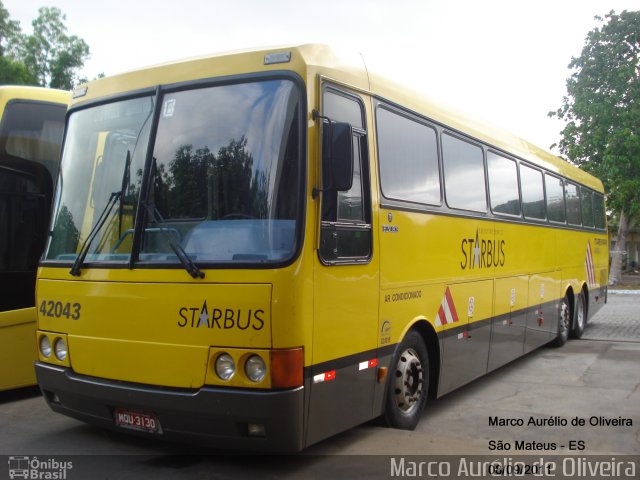 Viação Itapemirim 42043 na cidade de São Mateus, Espírito Santo, Brasil, por Marco Aurélio de Oliveira. ID da foto: 622814.