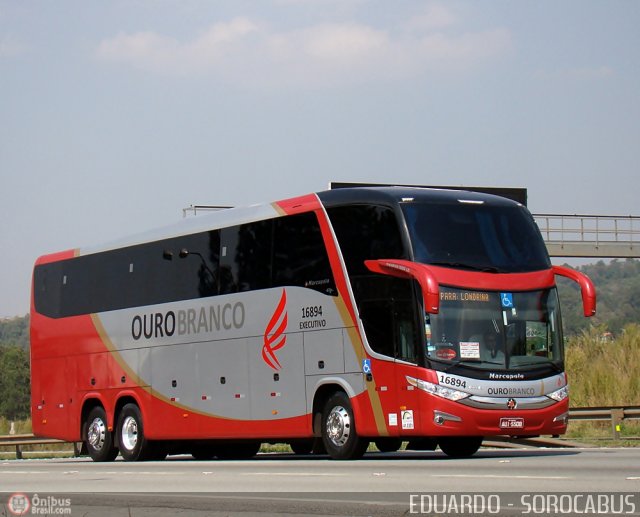 Viação Ouro Branco 16894 na cidade de Araçariguama, São Paulo, Brasil, por EDUARDO - SOROCABUS. Número da foto: #594764.