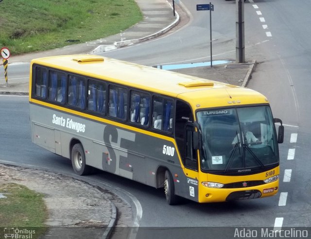 Viação Santa Edwiges 5100 na cidade de Belo Horizonte, Minas Gerais, Brasil, por Adão Raimundo Marcelino. ID da foto: 624860.