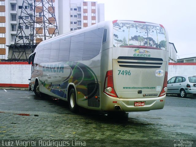 Viação Garcia 7496 na cidade de São José dos Campos, São Paulo, Brasil, por Luiz Vagner Rodrigues Lima. Número da foto: #623989.