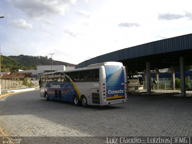 Viação Cometa 7650 na cidade de Juiz de Fora, Minas Gerais, Brasil, por Luiz Krolman. ID da foto: 625253.