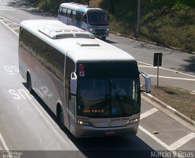 Viação Santa Cruz 202080 na cidade de Campinas, São Paulo, Brasil, por Marcio V Boas. Número da foto: #627817.