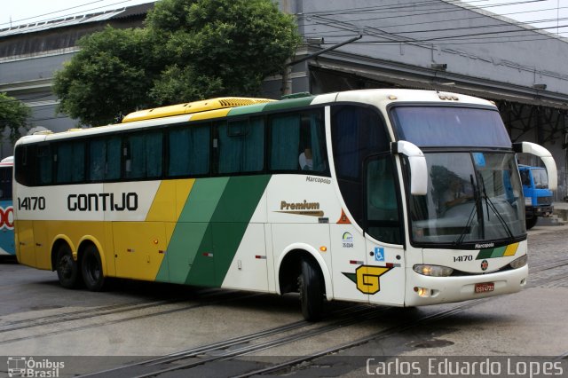 Empresa Gontijo de Transportes 14170 na cidade de Rio de Janeiro, Rio de Janeiro, Brasil, por Carlos Eduardo Lopes. Número da foto: #628452.