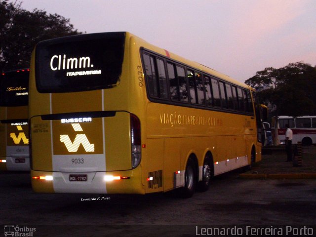 Viação Itapemirim 9033 na cidade de São Paulo, São Paulo, Brasil, por Leonardo Ferreira Porto. Número da foto: #630311.