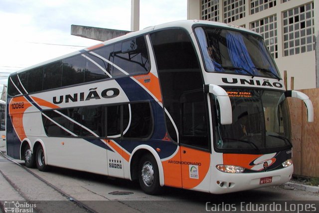 Expresso União 10062 na cidade de Rio de Janeiro, Rio de Janeiro, Brasil, por Carlos Eduardo Lopes. Número da foto: #630414.