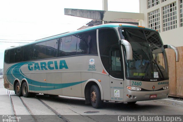 Viação Garcia 7460 na cidade de Rio de Janeiro, Rio de Janeiro, Brasil, por Carlos Eduardo Lopes. ID da foto: 630461.