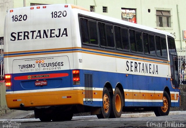 Viação Sertaneja 1820 na cidade de Belo Horizonte, Minas Gerais, Brasil, por César Ônibus. ID da foto: 630117.